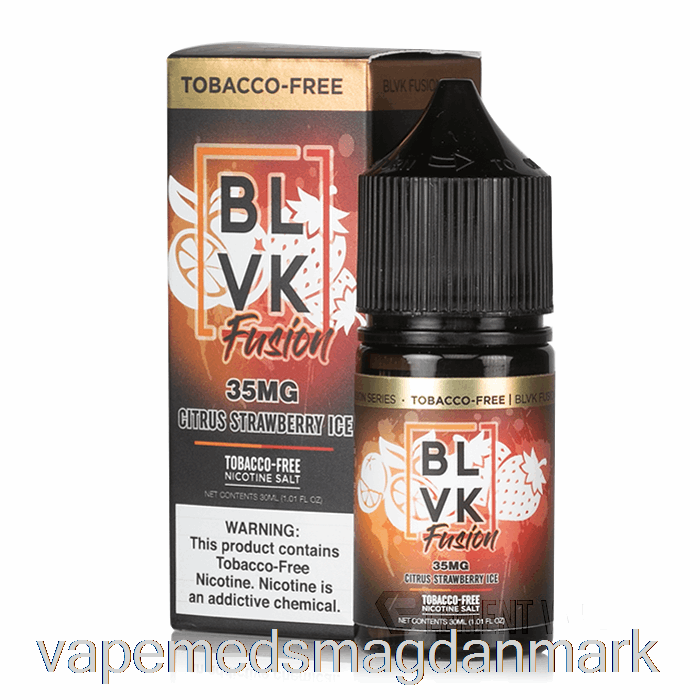 Vape Juice Citrus Jordbæris - Blvk Fusionssalte - 30ml 35mg